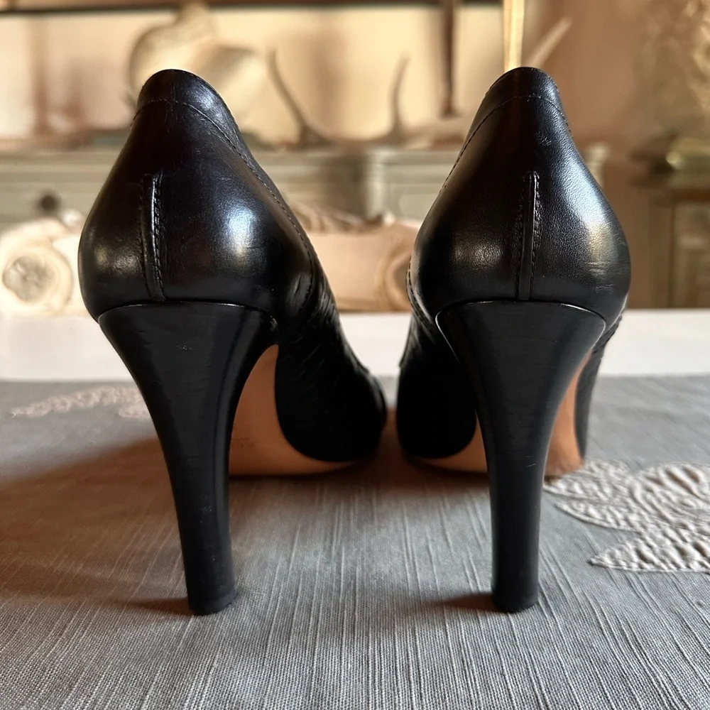 Gucci - Black Calf Leather Pumps - Picture 7 of 10